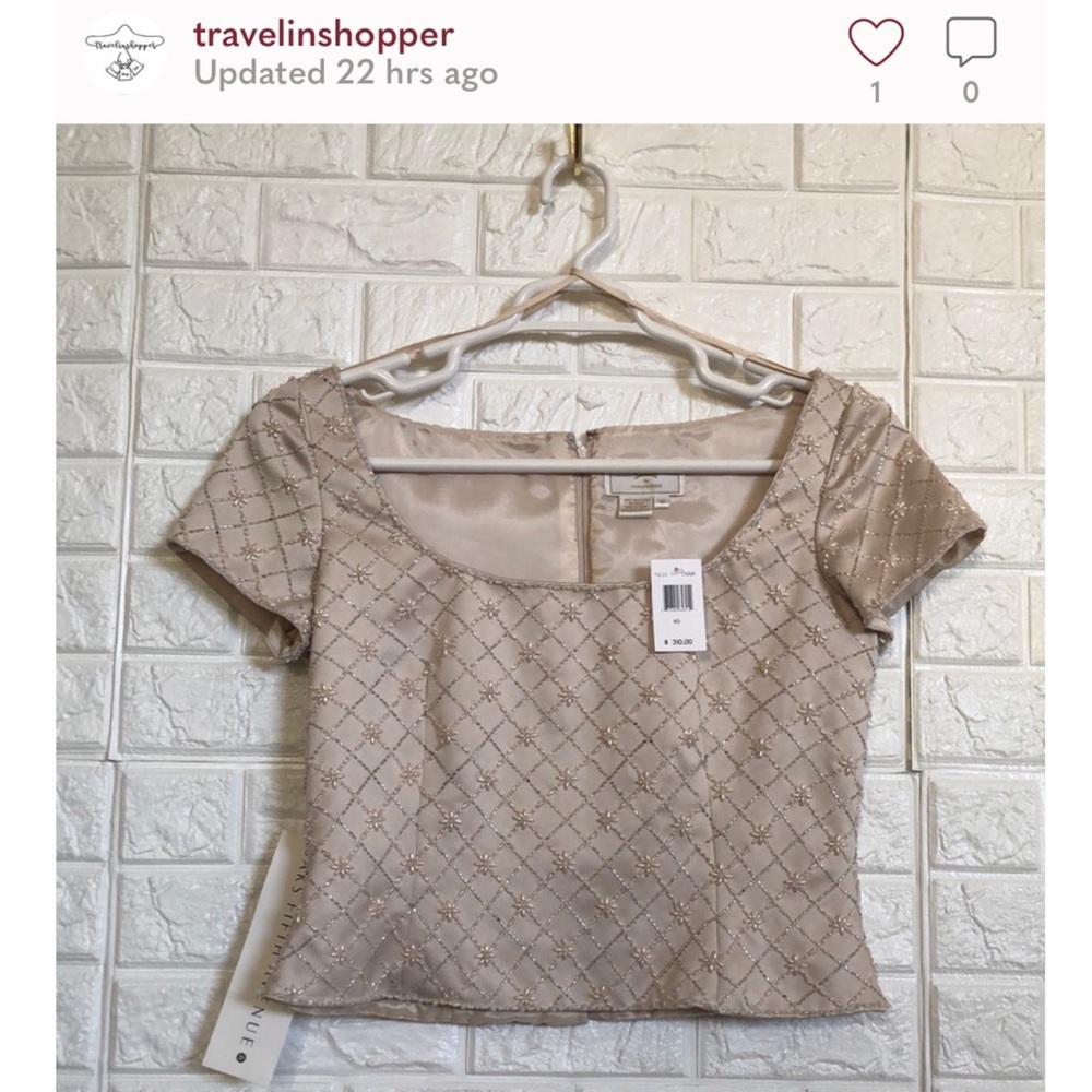 Victoria Royal Gorgeous Heavy Silver Beaded Top 🤩 R2 - Picture 10 of 11